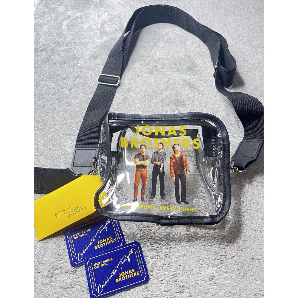 NEW Jonas Brothers Clear Crossbody 2023 The Tour VIP Package‎ With Drink Tickets